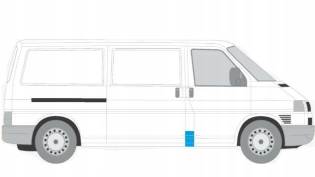 фото №3, Vw transporter t4 ремкомплект порог обшивка стойка