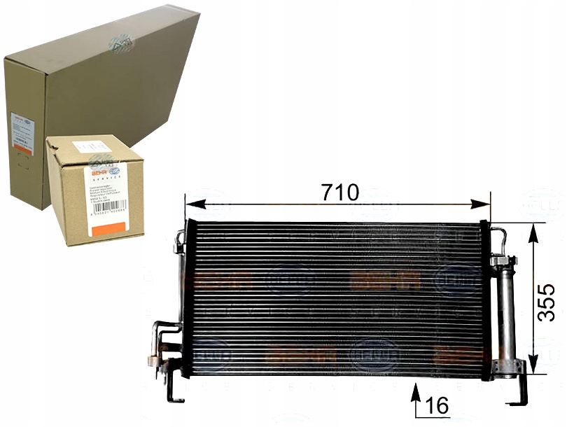 фото №1, Конденсатор радіатор кондиціонера [behr hella]