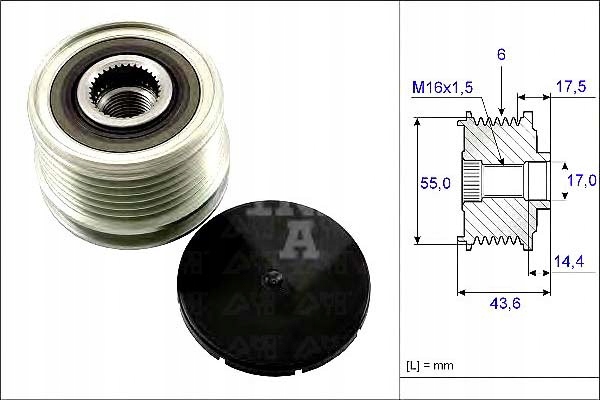 Зчеплення генератора renault laguna 1.6 16v Київ