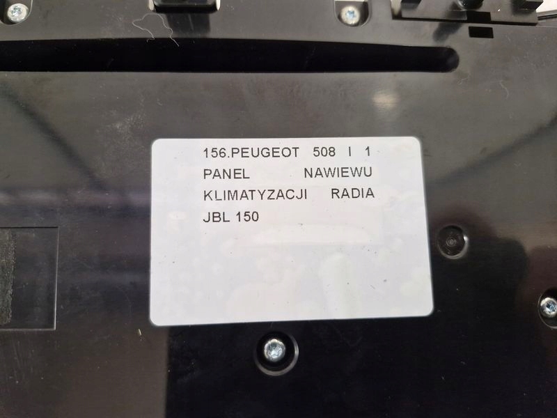 фото №8, Peugeot 508 i 1 панель обдув кондиціонера радіо jbl