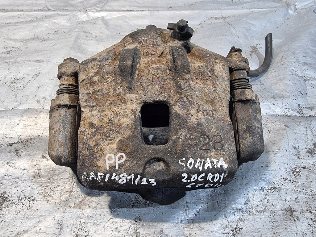 фото №7, Суппорт тормозной + скоба правый перед hyundai sonata v 2.0 crdi 103kw