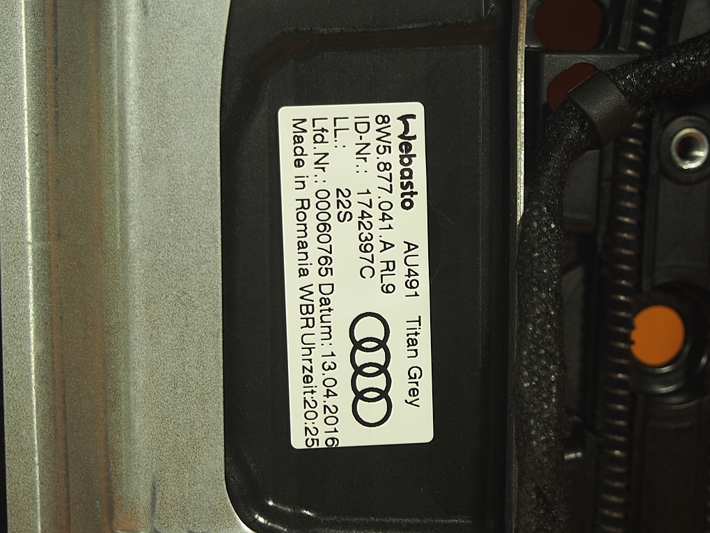 фото №11, Audi a4 8w b9 58km люк шторка блок керування 8w5877041a / 4m0907594a