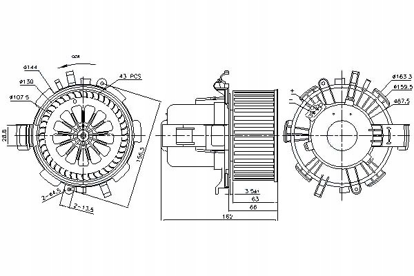 фото №1, Nissens повітродувка rvi mascott nissan interstar opel