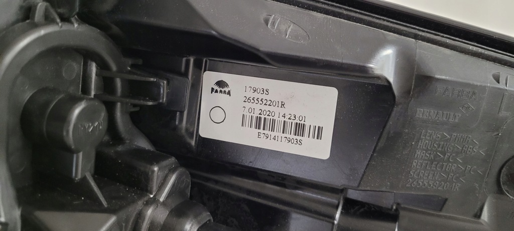 фото №6, Nowa org лампа лівий задня renault fluence z.e.
