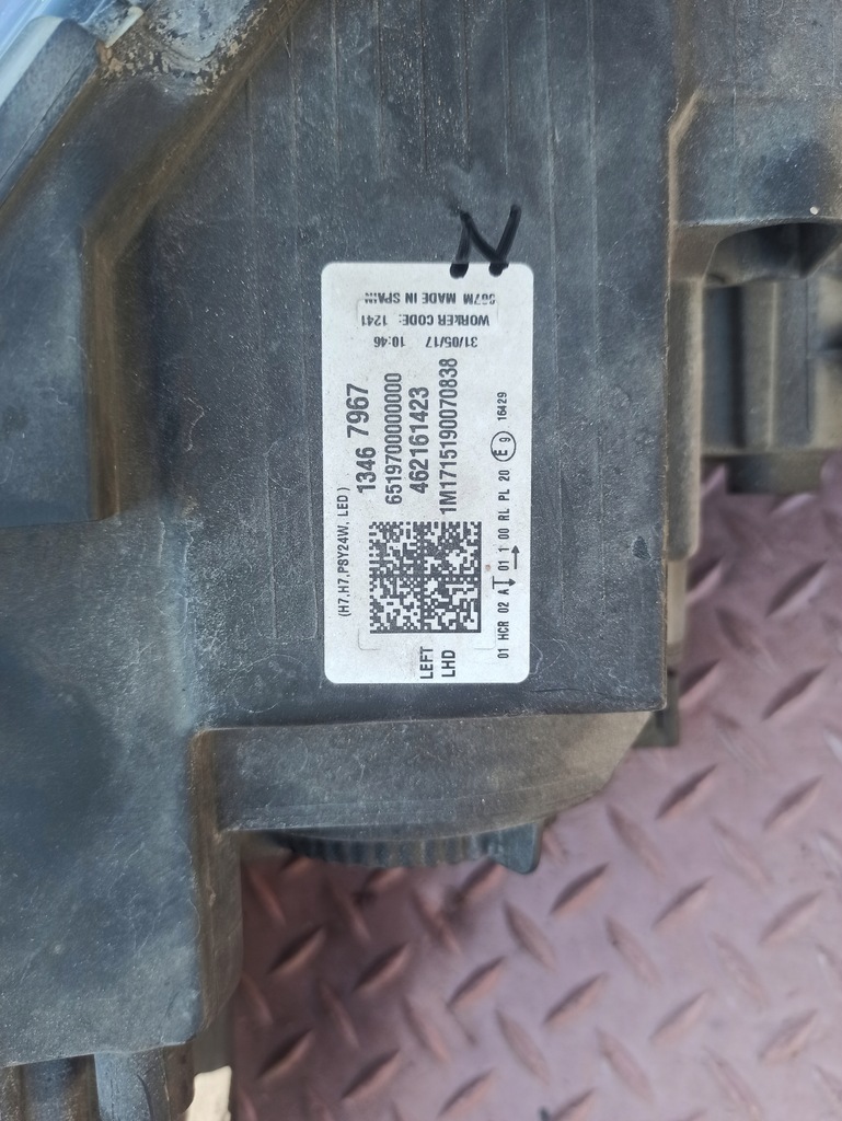 фото №13, Crossland lift звичайна h7 + led europa ładna лампа ліва