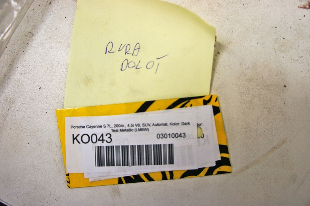 фото №5, Ko043 porsche cayenne s 7l 4.5 труба повітрозабірник