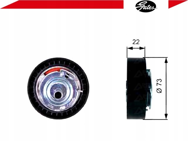 фото №2, Ролик натяжителя ремень распределительного вала [gates]