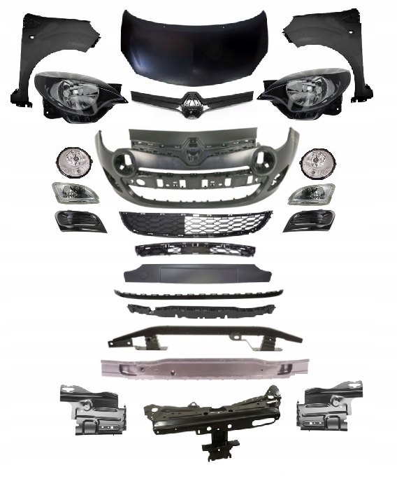 фото №1, Renault twingo lift 2011-2014 kompletny перед pas