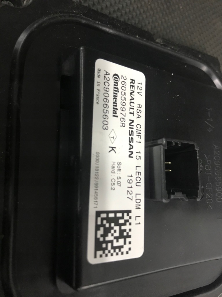 фото №1, Renault оригінальний номер перетворювач модуль led 260559976r