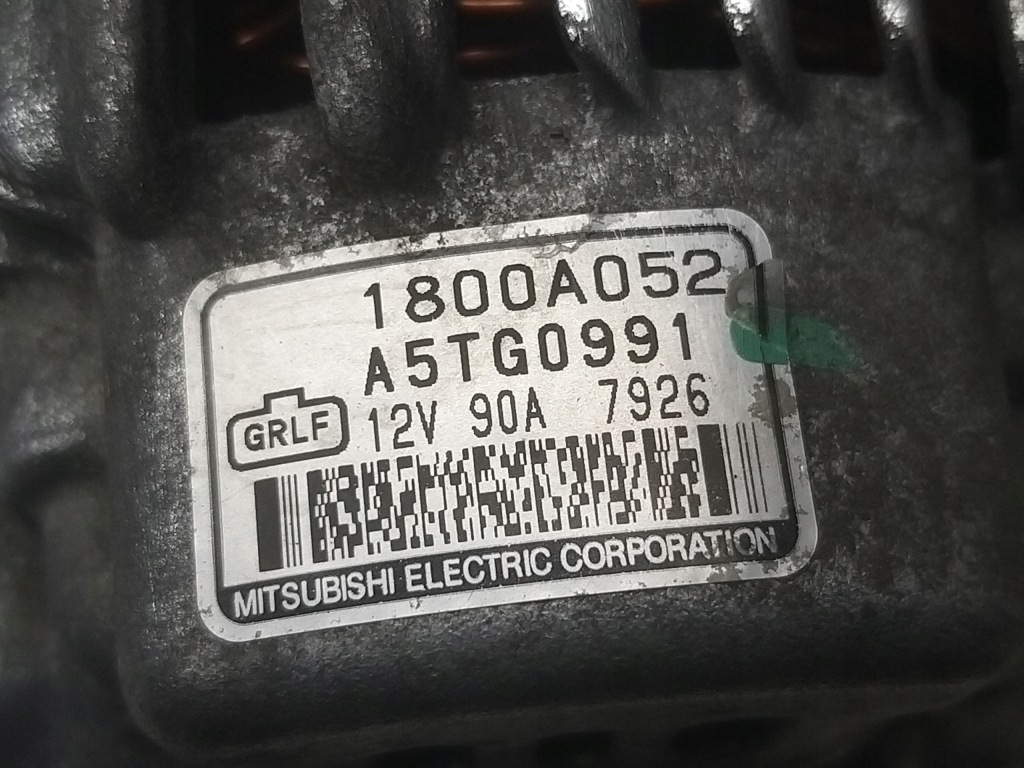 Генератор 90a smart fortwo 2 2 451 1.0 бензин mhd as1000 71km 1800a052 Оригінал