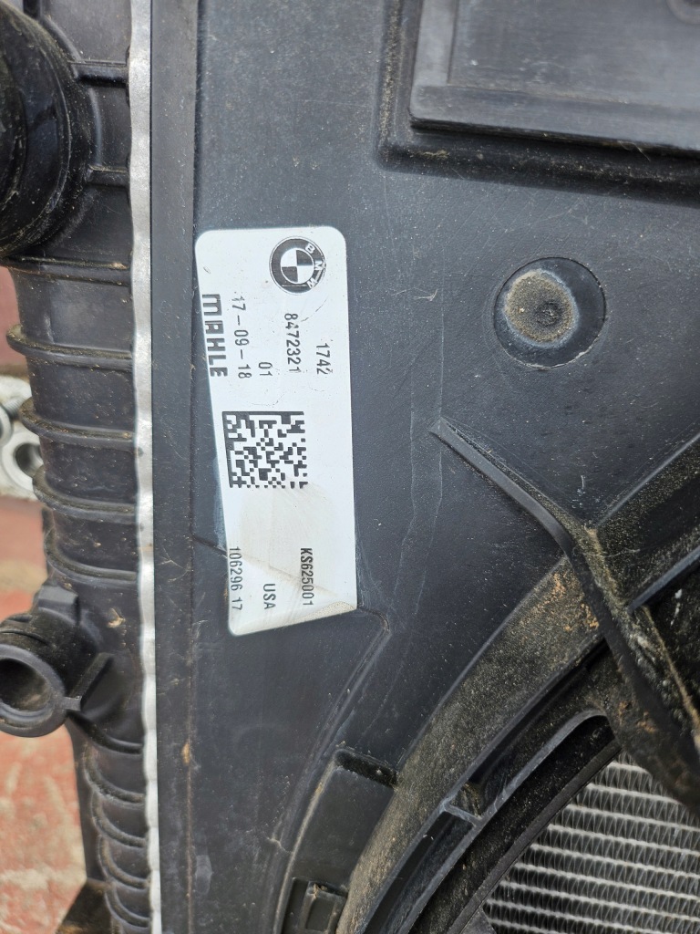 Радиатор вентилятор bmw x3 g01 x4 g02 30.d 8578142 8472321 с Разборки