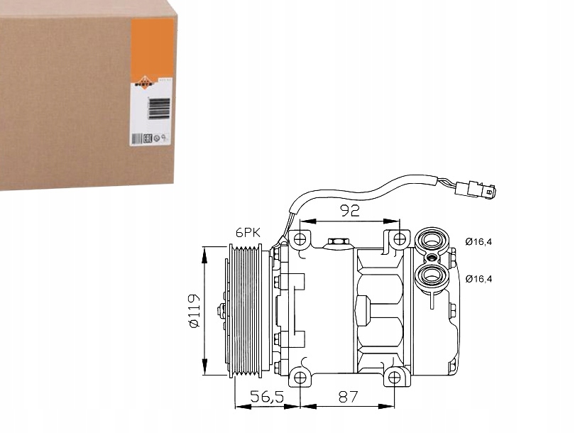 фото №1, Nrf32278 компрессор кондиционера citroen c5 i, c8,