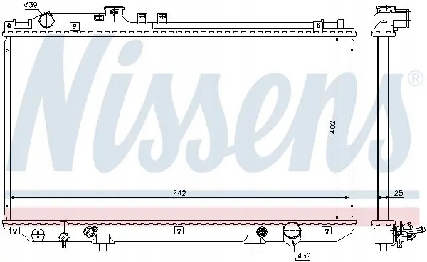 Радиатор воды 64658 nissens lexus gs sc 2 Недорого