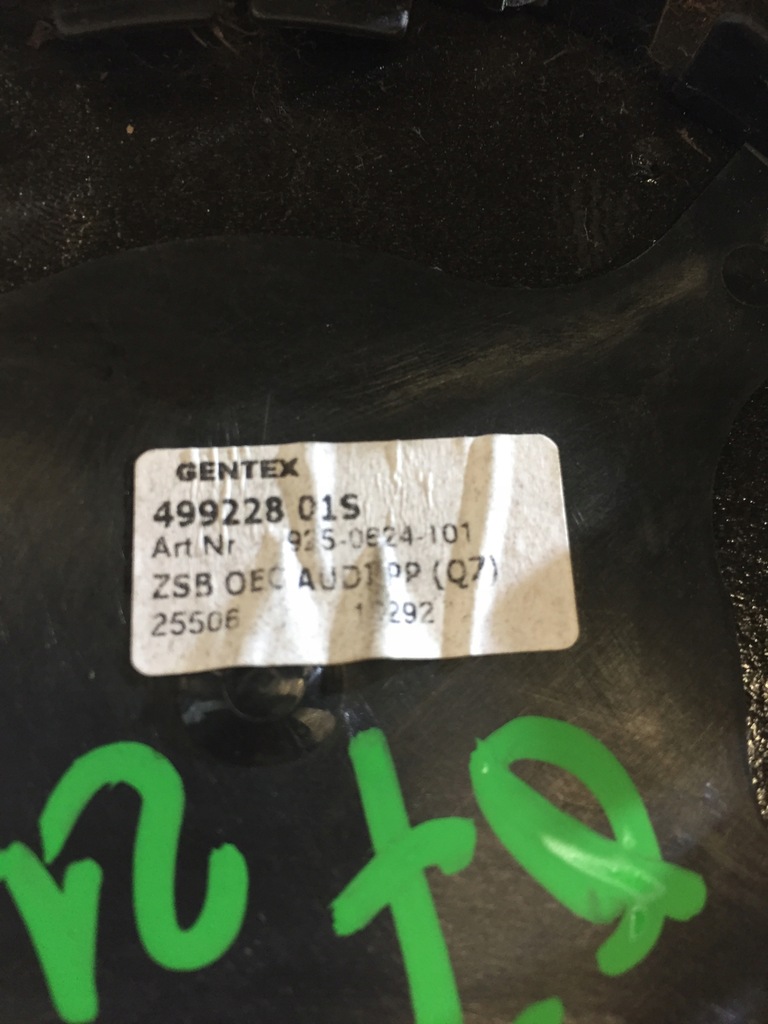 фото №6, Audi q7 4l вкладыш зеркало фотохромный правый с подогревом