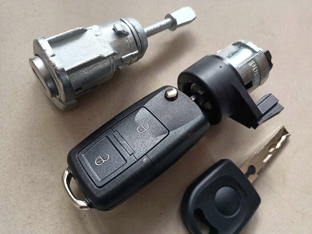 фото №15, Набор замки замок вкладка дверь замок зажигания ключ pilot vw golf iv 4 bora