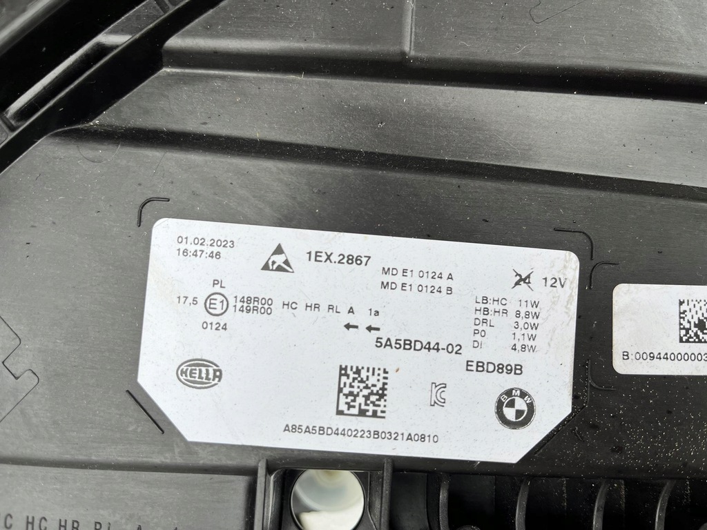 фото №7, Лампа правая bmw x1 u11 led 5a5bd44-02