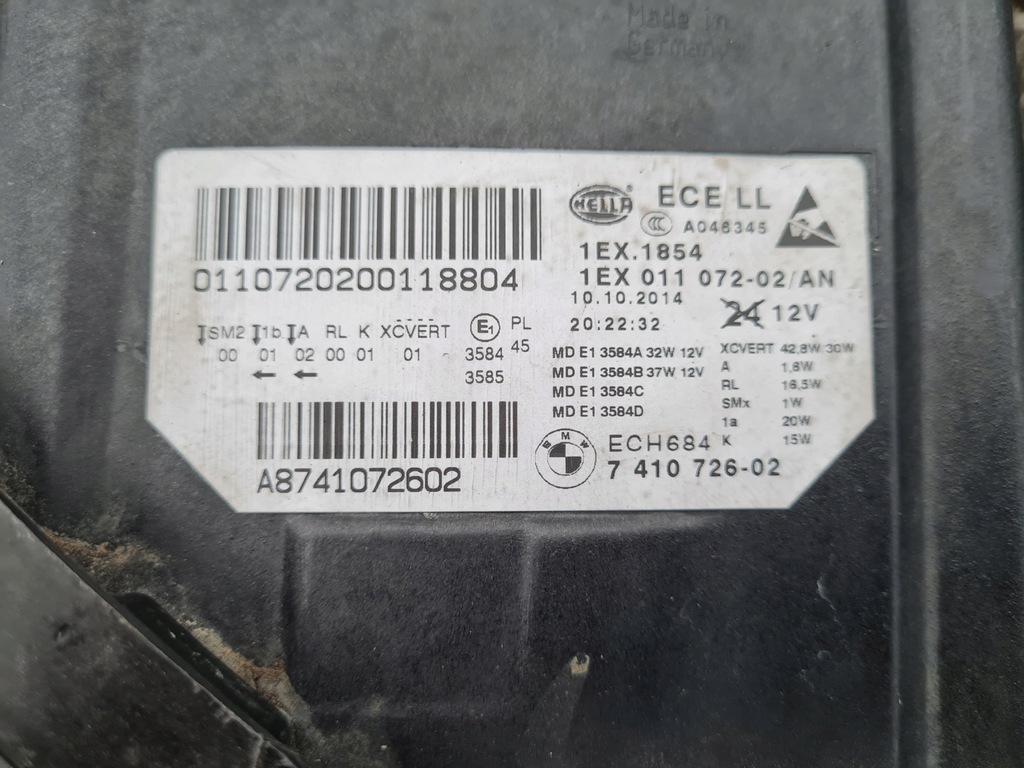 фото №15, Bmw 5 f10 f11 m5 lift lci full led адаптивный 7378519-04 7410726-02 акция