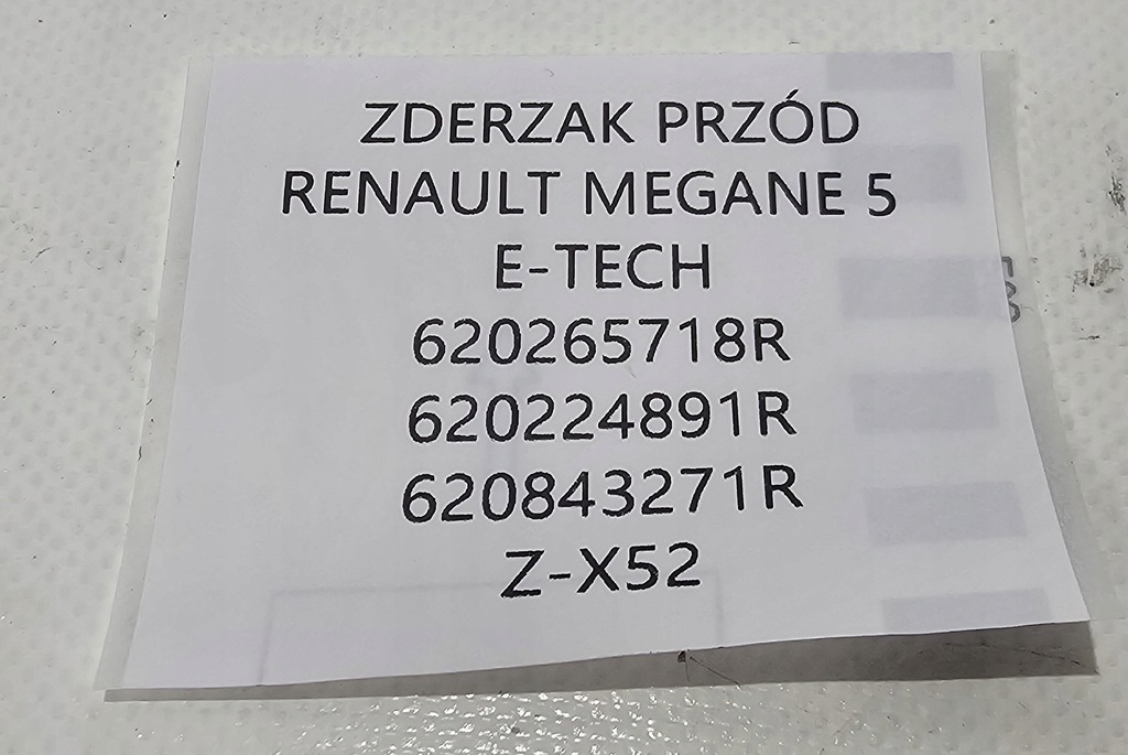 фото №9, Новый org бампер перед renault megane e-tech electric
