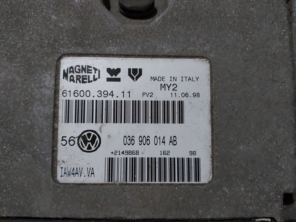 фото №8, Блок керування двигуна skoda fabia 1.4 036906014ab 6160039411