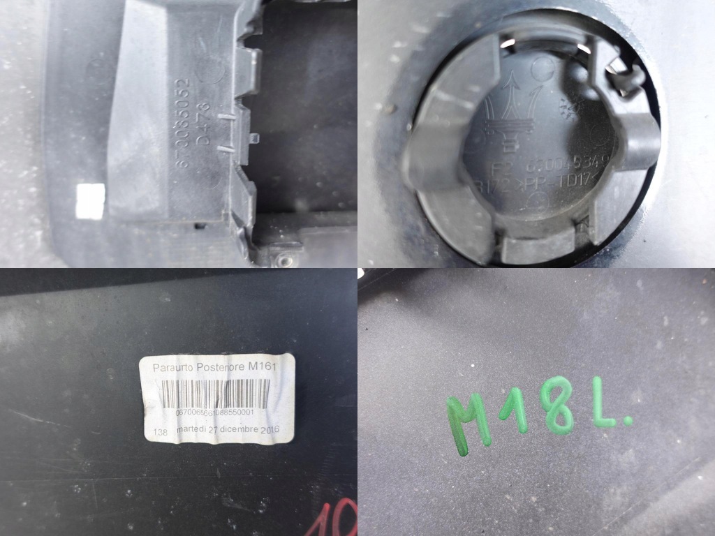 Maserati levante m161 16- бампер задня 4xpdc Оригінал