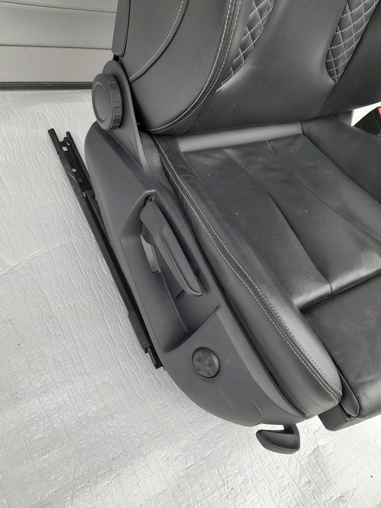 фото №6, Audi a3 s3 8v сиденье пассажира кожа простроченная белый nić с подогревом