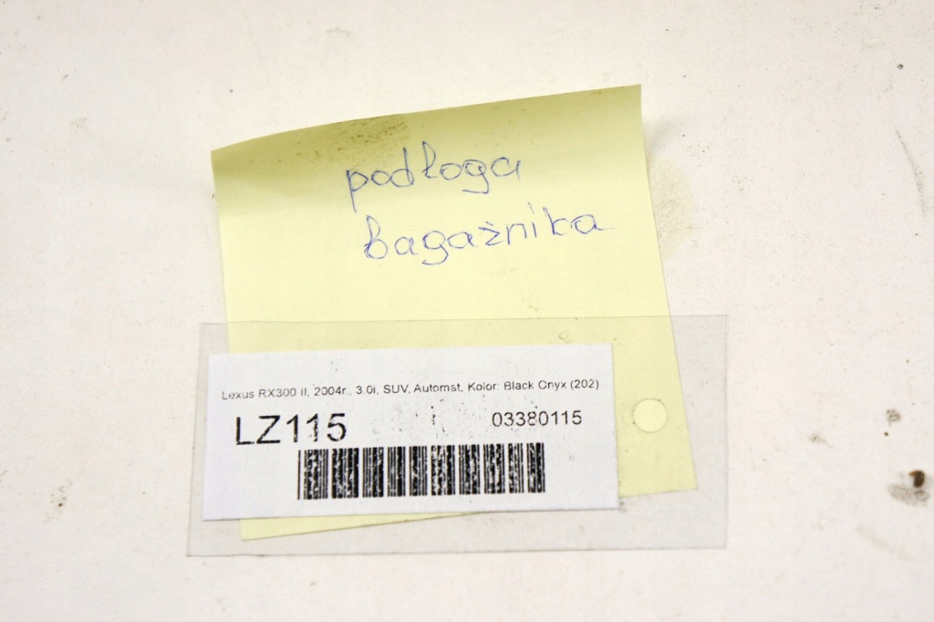 фото №6, Lz115 lexus rx ii підлога плита багажника