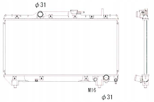 фото №1, Nrf радіатор wody toyota carina e 2.0 gli st191