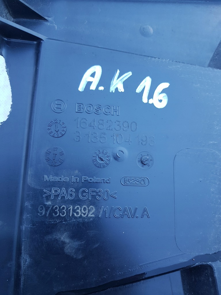 фото №8, Корпус вентилятора opel astra k 1.6 d