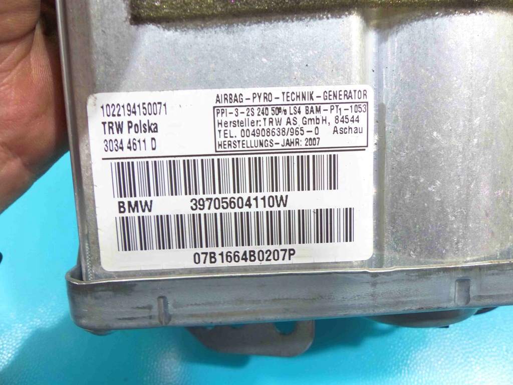 фото №9, Подушка заглушка подушка безпеки пасажира bmw x3 e83 eu