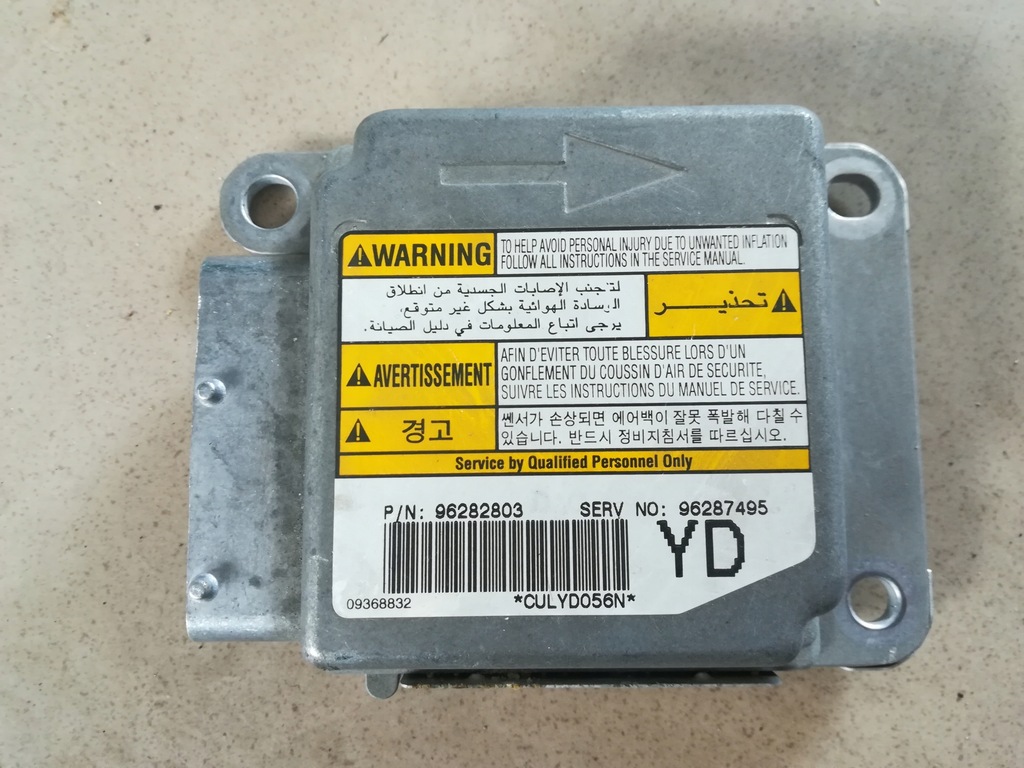 фото №1, Модуль датчик подушок подушка безпеки daewoo tacuma