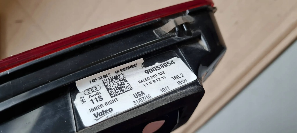 фото №12, S6 c7 4g a6 lift лампа права правий w кришка задня led 4g5945094d usa sedan