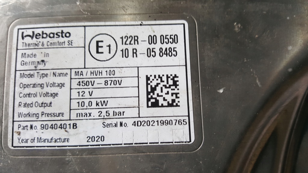 фото №8, Webasto модуль обігрівальний porsche audi 9j1963507d