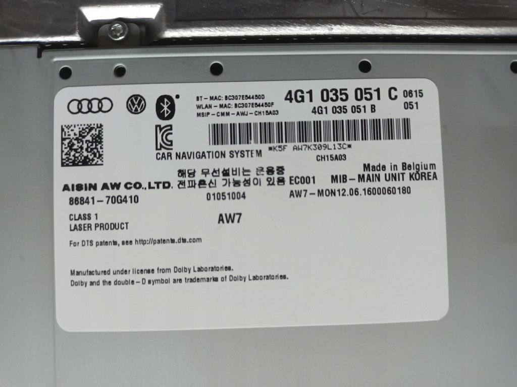 фото №10, Audi a6 a7 4g блок mmi mib мультимедіа навігація ssd 4g1035051c 28km