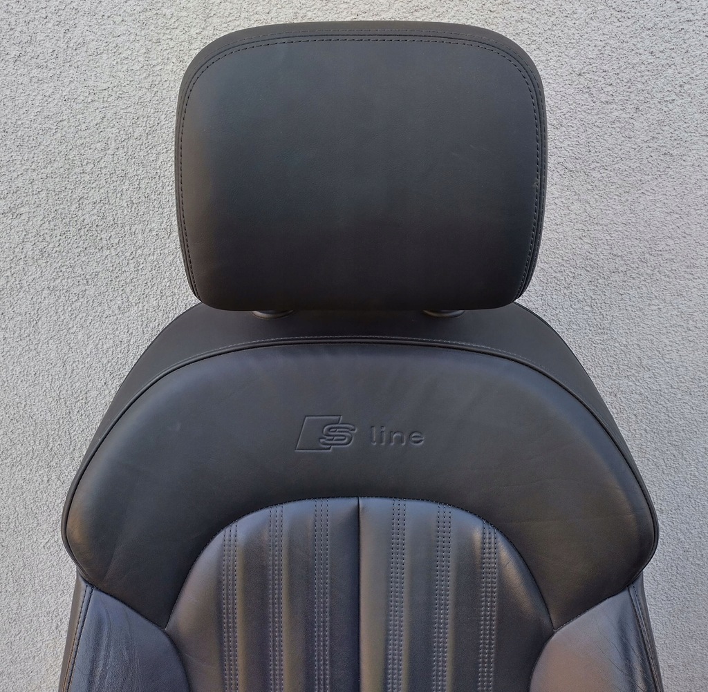 фото №8, Audi a6 s6 c7 4g lift 15-18 s-line сиденье правый передний czarna кожа uk