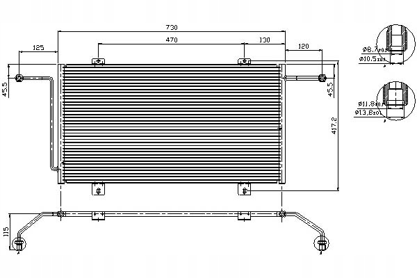 фото №1, Nissens конденсатор кондиционера opel movano renault