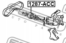 фото №6, Ролик натяжна febest do kia sportage ii 2.0