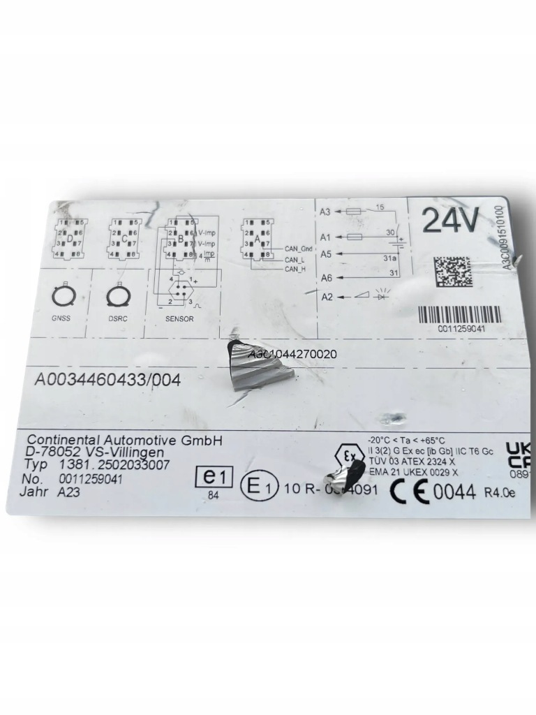 фото №2, Mercedes actros тахограф 0034460433 !m