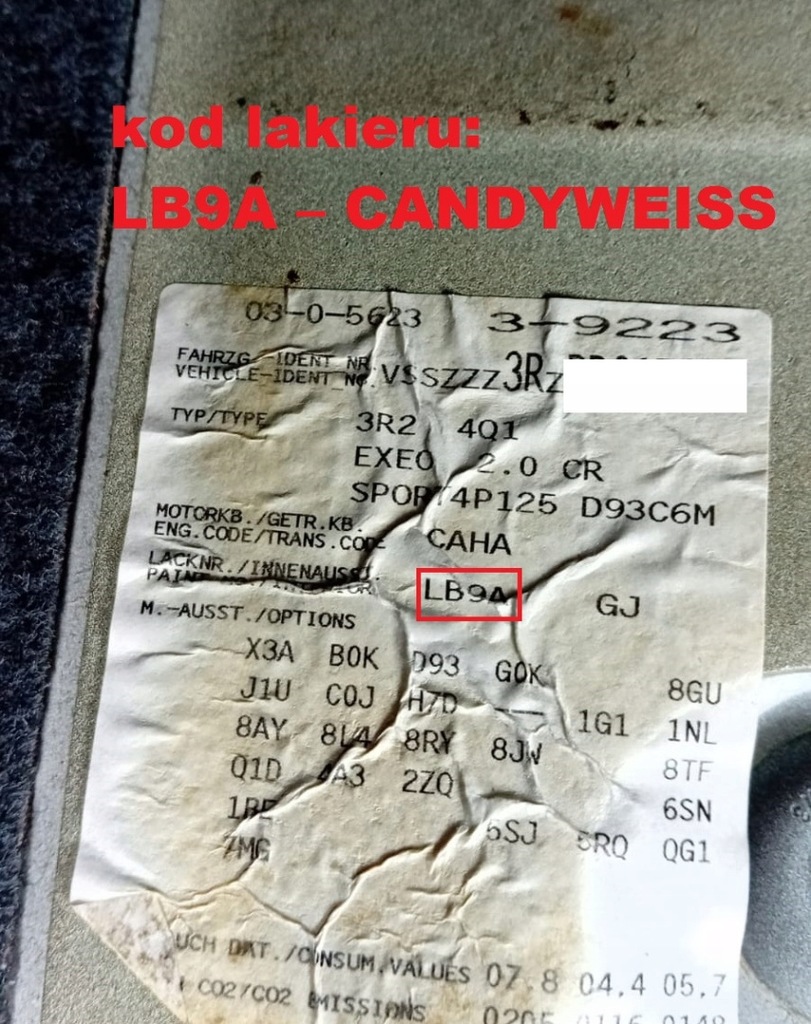 фото №9, Ручка зовнішня ліва задня lb9a seat exeo i 3r