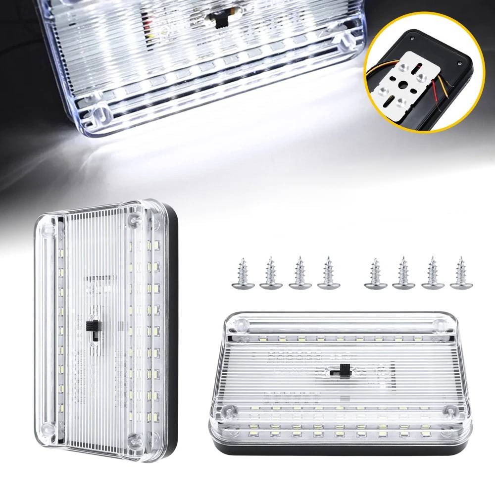фото №1, 2szt освітлення салону кабіни лампа led 36 led 12v