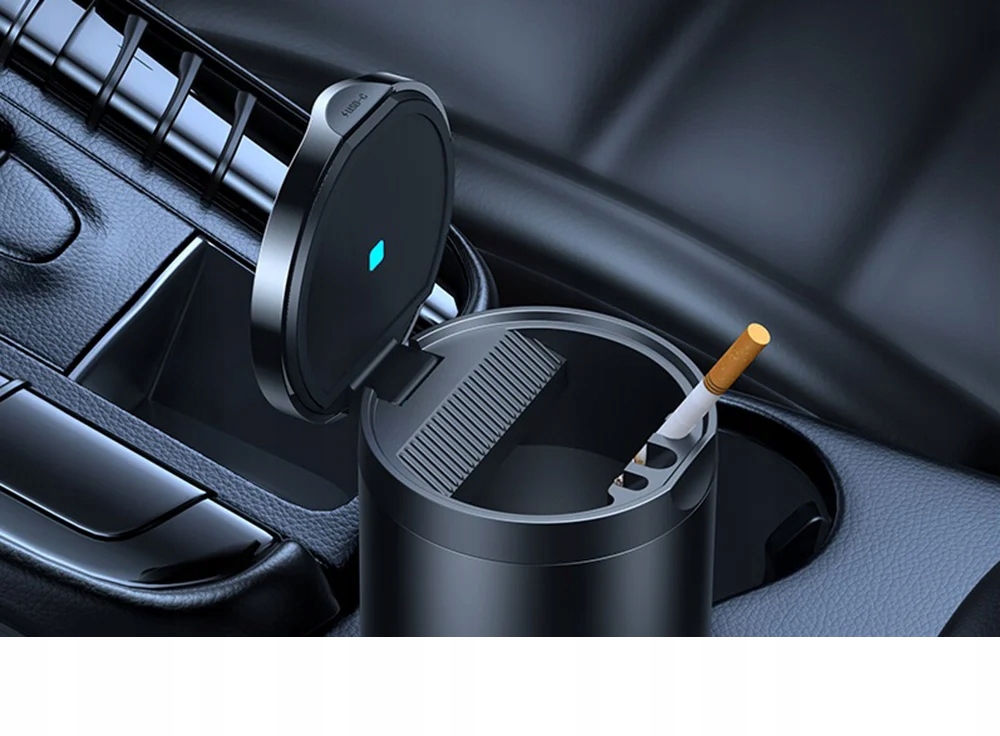 фото №9, Герметична металева zamykana попільничка do iqos heets glo з лампа led