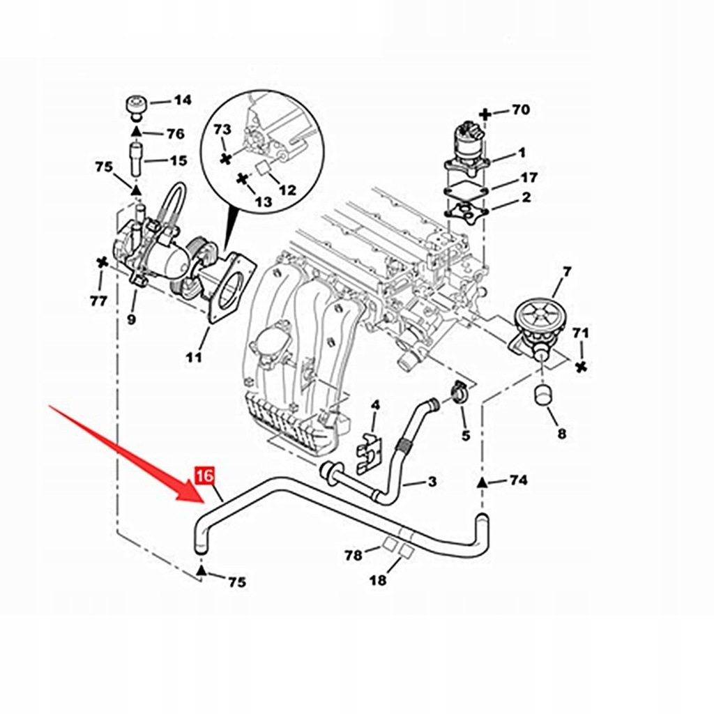 фото №10, Wąż воздуха egr tube 161847 profesjonalna