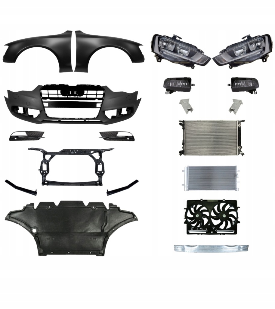 Купить Audi a5 8t 11-16 бампер ремень капот решётка радиатора