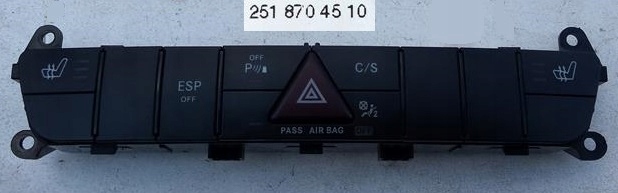 фото №1, Панель світла аварійних mercedes w251 2518704510