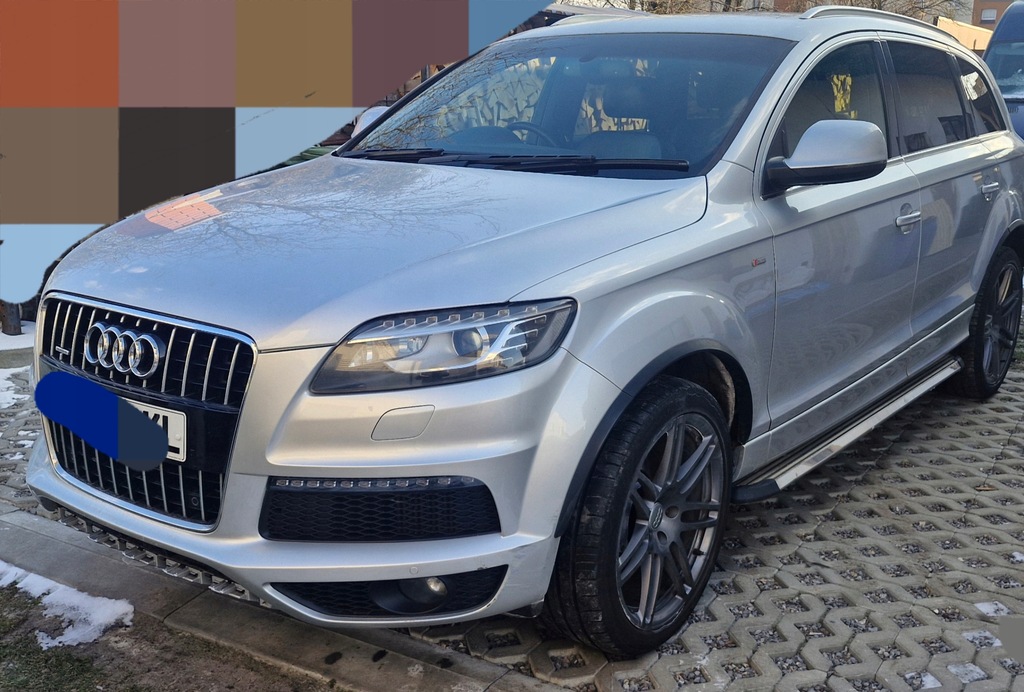 фото №5, Kompletny перед q7 4l lift lx7w капот бампер крыло дверь двигатель cjg