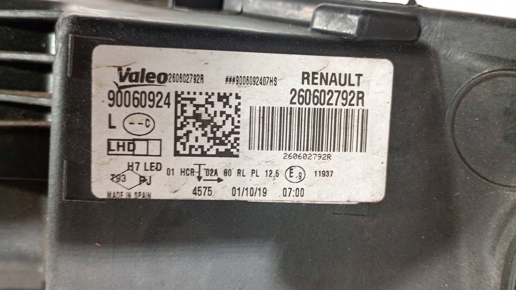 фото №10, Renault megane iv 16-20 фара лампа левый перед передняя левая c505