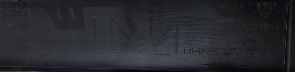 фото №10, Молдинг решётка бампера левая renault trafic 4 iv 261a39991r защита перед pdc