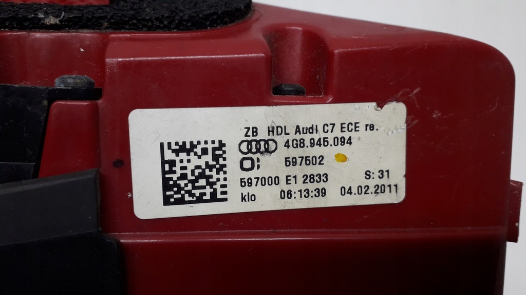 фото №11, Audi a7 4g лампа права задня w кришка 4g8945094