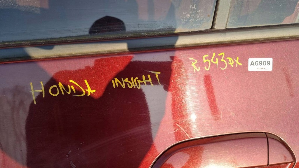 фото №5, Двері ліва задня honda insight 09r r543px