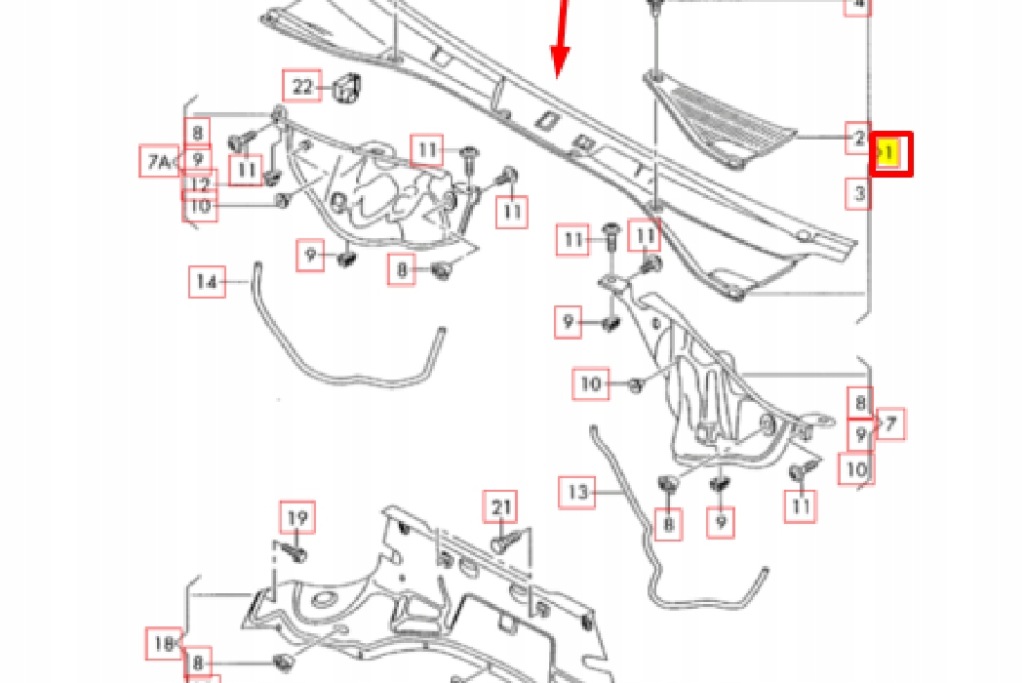 Купити Volkswagen touareg 7l накладка передньої скло lhd 7l6819401k9b9oryginalna