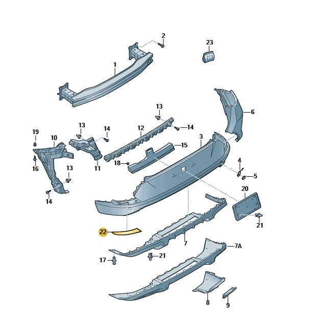 фото №1, Правый отражатель бампер задняя cupra formentor